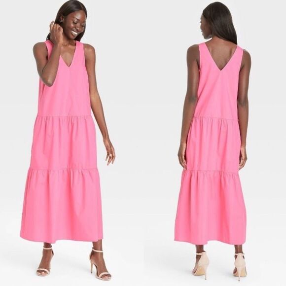 Who What Wear Plus Size Pink Tiered Plus Size 2X - Picture 1 of 9